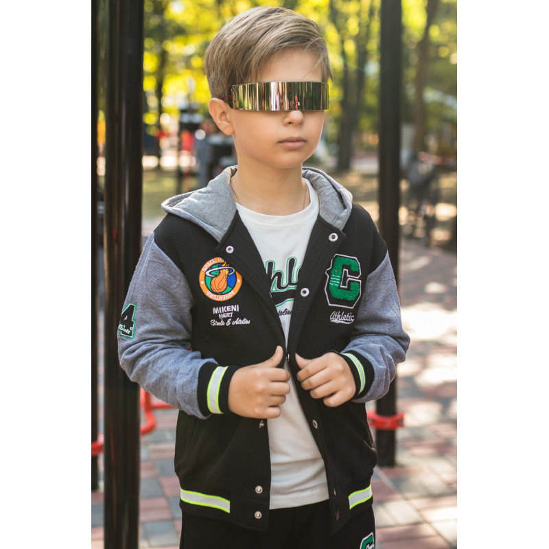 Костюм спортивный Happy House для мальчика 4-12 лет , Черный 104