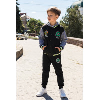 Костюм спортивный Happy House для мальчика 4-12 лет , Черный 104