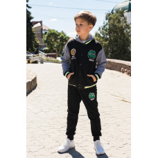 Костюм спортивный Happy House для мальчика 4-12 лет , Черный 104