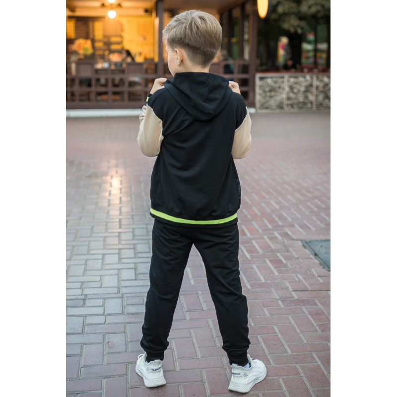 Костюм спортивный Happy House для мальчика 8-16 лет , Черный 164