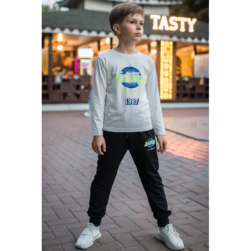 Костюм спортивный Happy House для мальчика 8-16 лет , Черный 164