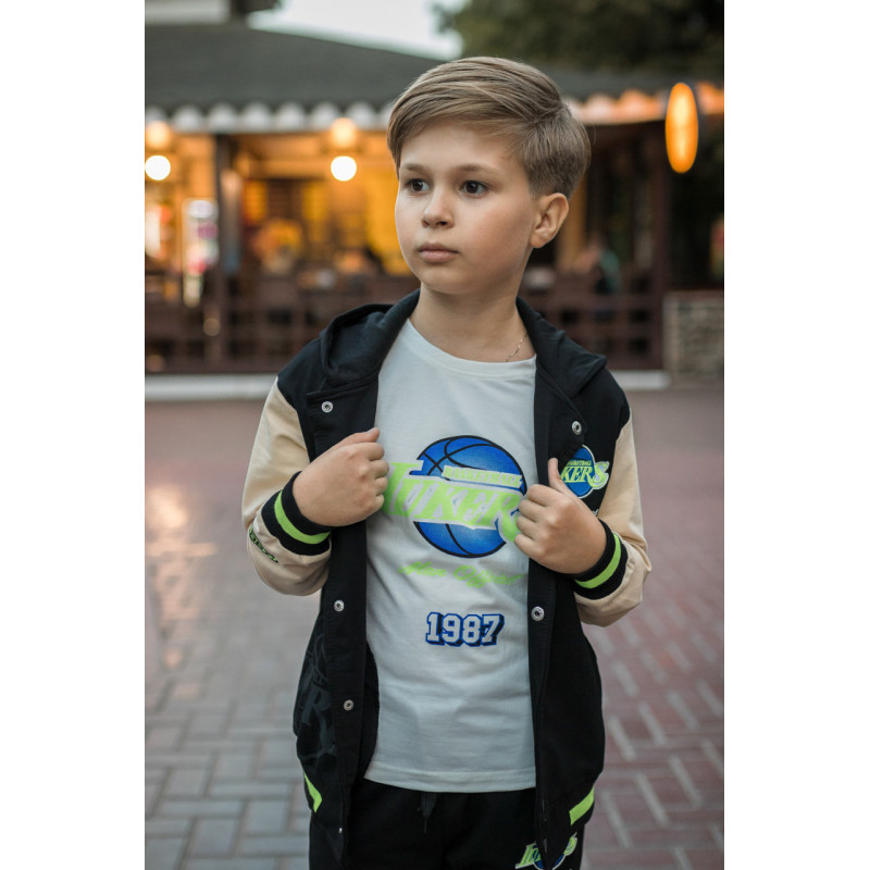 Костюм спортивный Happy House для мальчика 8-16 лет , Черный 164