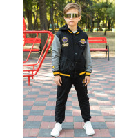 Костюм спортивный Happy House для мальчика 8-16 лет , Черный 152