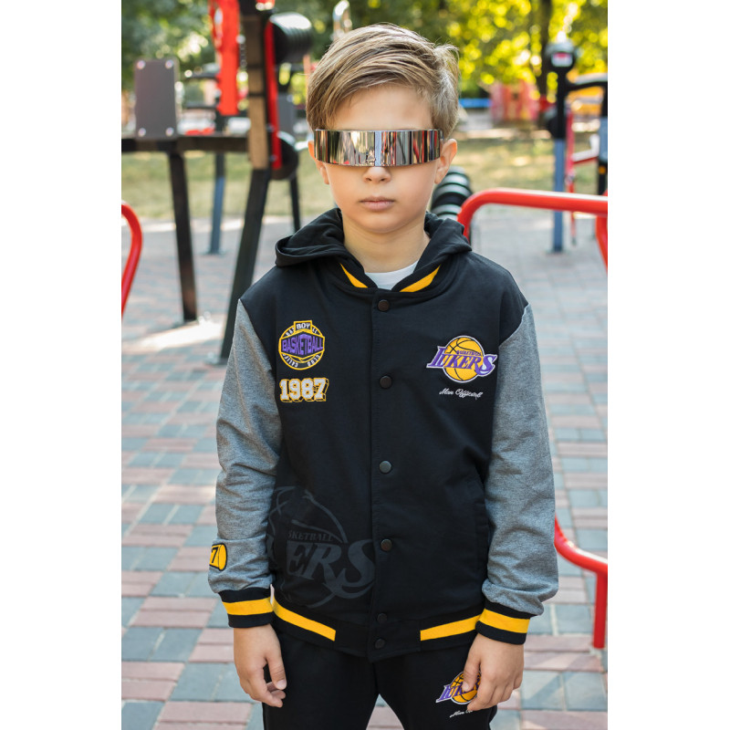 Костюм спортивный Happy House для мальчика 8-16 лет , Черный 152