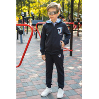 Костюм спортивный F&D для подростка 4-12 лет , Темно-синий 104