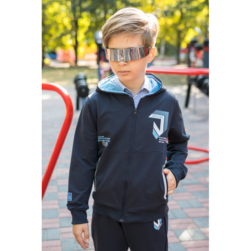 Костюм спортивный F&D для подростка 4-12 лет , Темно-синий 104