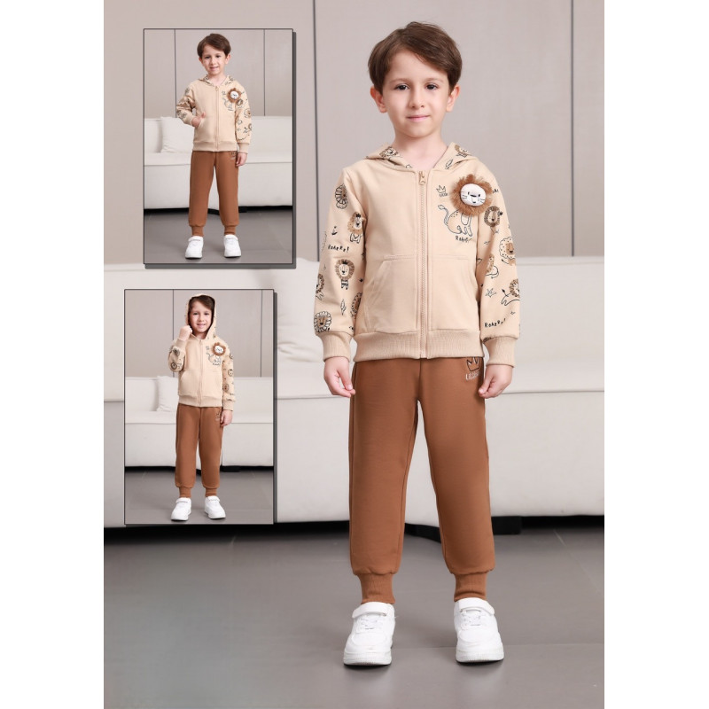 Костюм спортивный F&D для мальчика 3-8 лет , 122-128, Цвет Голубой