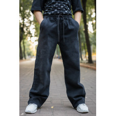 Джинси Altun баггі широкі для хлопчика 9-16 років скейтери, Графіт 140