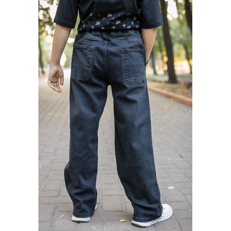 Джинси Altun баггі широкі для хлопчика 9-16 років скейтери, Графіт 140