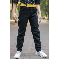 Джинсы Altun мом для мальчика 6-16 лет , Черный 116