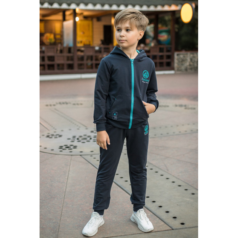 Костюм спортивный F&D для подростка 7-15 лет , Бирюзовый 128