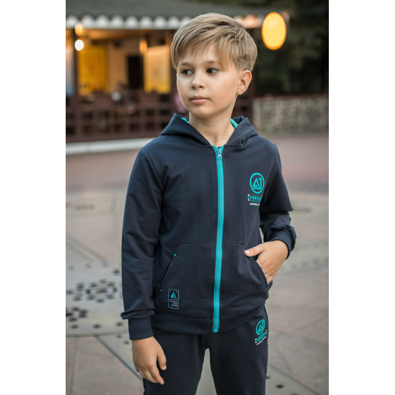 Костюм спортивный F&D для подростка 7-15 лет , Темно-синий 152