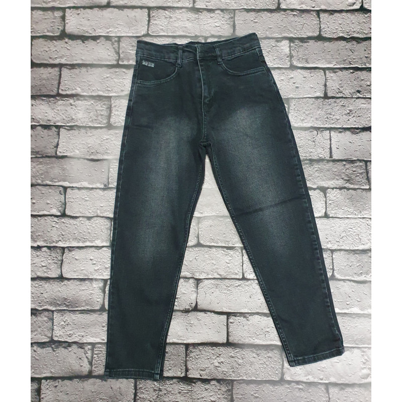 Джинсы мом Altun для мальчика 6-17 лет , Графит 170