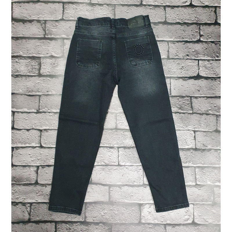 Джинсы мом Altun для мальчика 6-17 лет , Графит 170