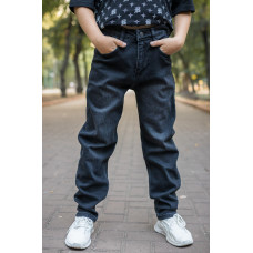 Джинсы мом Altun для мальчика 6-17 лет , Графит 170