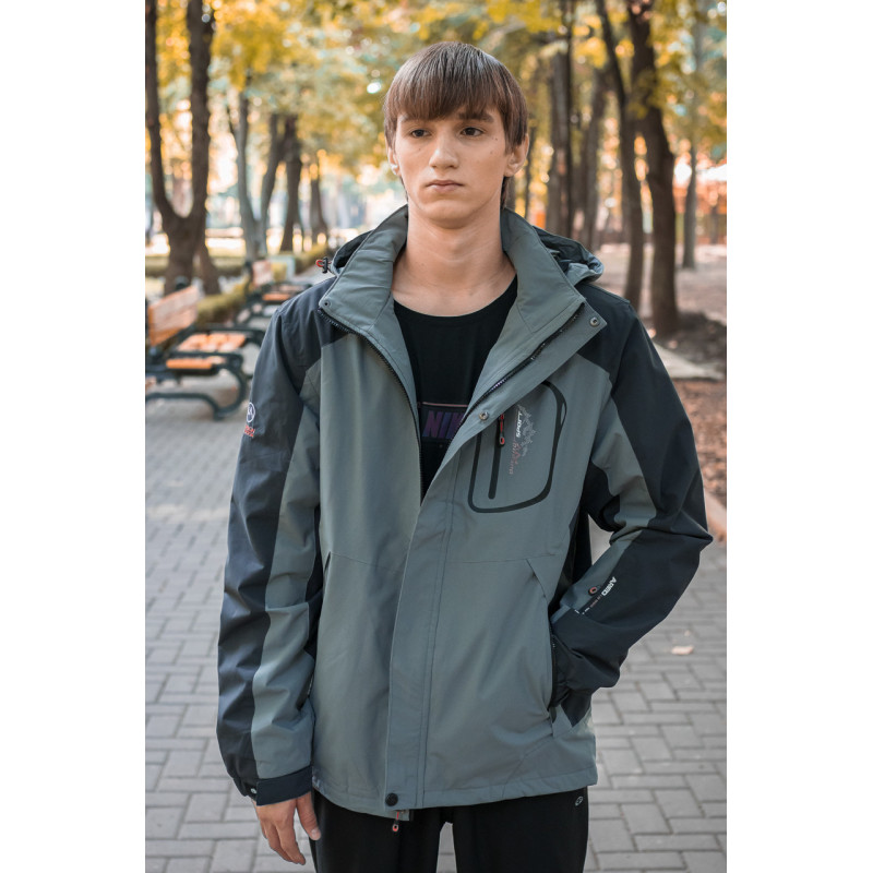 Куртка термо Audsa демисезонная мужская  M-3XL , Серый,  XXL