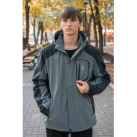Куртка термо Audsa демисезонная мужская  M-3XL , Серый,  L