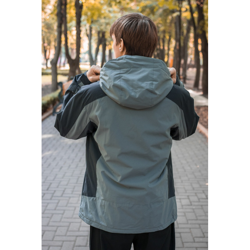 Куртка термо Audsa демисезонная мужская  M-3XL , Серый,  M