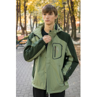Куртка термо Audsa демисезонная мужская  M-3XL , Оливковый,  XXXL