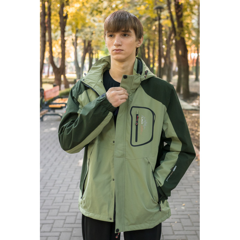 Куртка термо Audsa демисезонная мужская  M-3XL , Оливковый,  XL