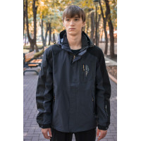 Куртка термо Audsa демисезонная мужская  M-3XL , Темно-серый,  XXL