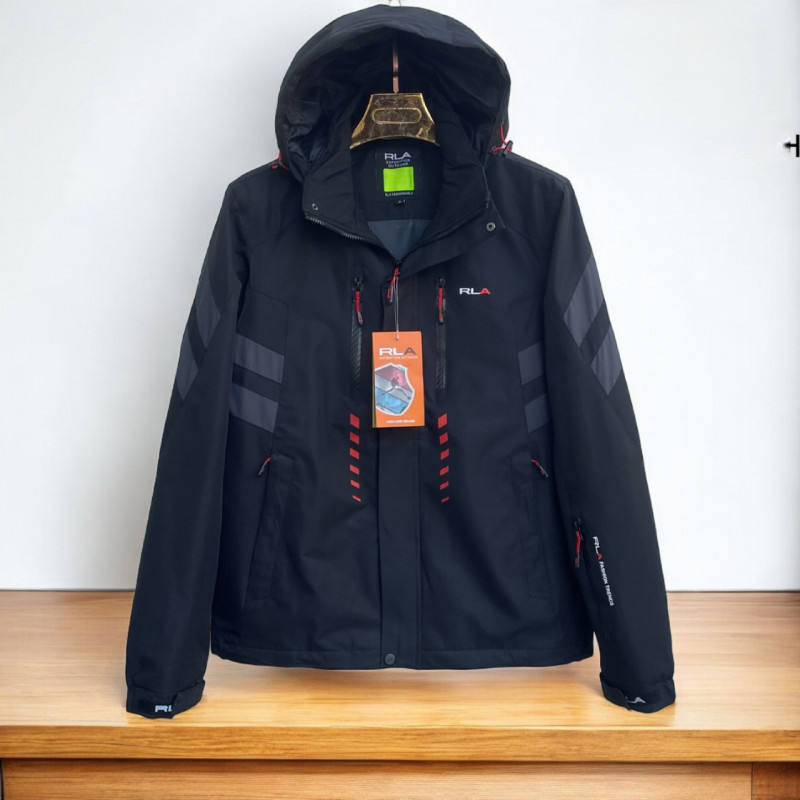 Куртка термо демисезонная  RLX  мужская  M-3XL , Черный,  XXXL