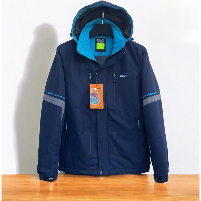 Куртка термо демисезонная  RLA  мужская  M-3XL , Графит,  XXL