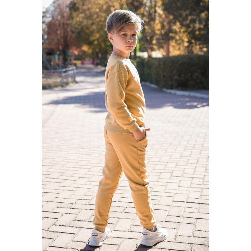 Костюм теплый Poyraz для мальчика 3-10 лет прогулочный , 134-140, Цвет Горчичный