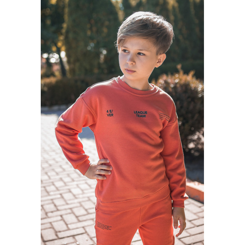 Костюм теплый Poyraz для мальчика 3-10 лет прогулочный , 98-104, Цвет Терракотовый