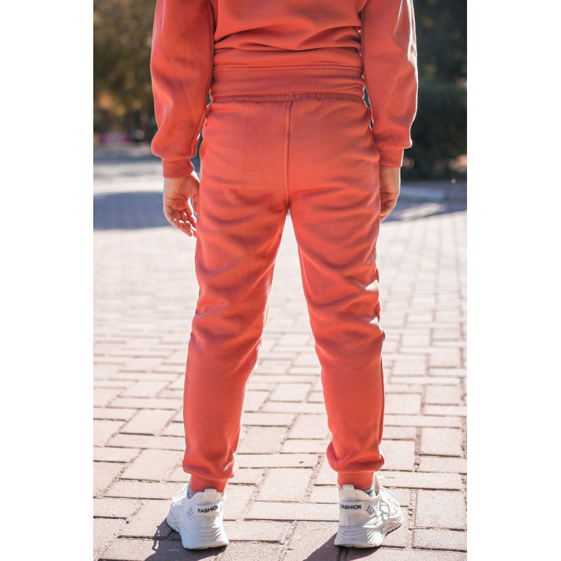 Костюм теплый Poyraz для мальчика 3-10 лет прогулочный , 98-104, Цвет Терракотовый