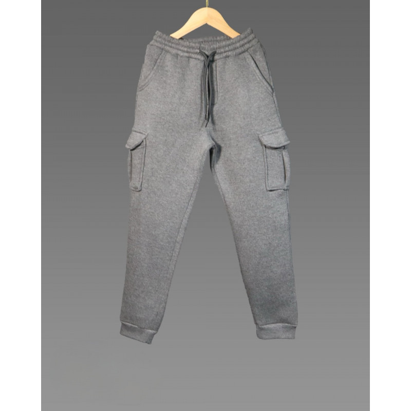 Спортивные штаны карго теплые Poyraz для мальчика 8-16 лет , Серый, 176