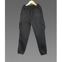 Спортивные штаны карго теплые Poyraz для мальчика 8-16 лет , Черный, 176
