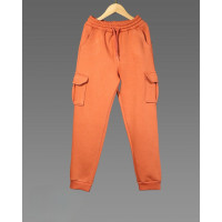 Спортивные штаны карго теплые Poyraz для мальчика 8-16 лет , Терракотовый, 152