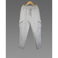 Спортивные штаны карго теплые Poyraz для мальчика 8-16 лет , Серый, 176