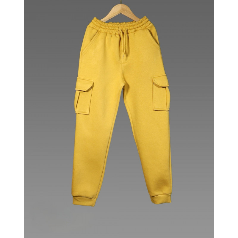 Спортивные штаны карго теплые Poyraz для мальчика 3-8 лет , 110,  Черный