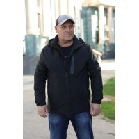 Куртка мужская демисезонная Bihor большие размеры , Черный, 5XL
