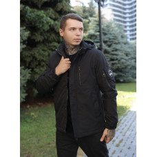 Куртка Bihor мужская демисезонная L–5XL (46–56), Турция, классическая,Черный, L