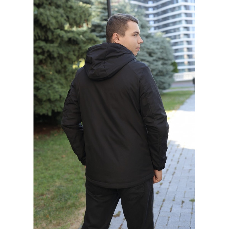 Куртка Bihor мужская демисезонная L–5XL (46–56), Турция, классическая,Черный, 5XL