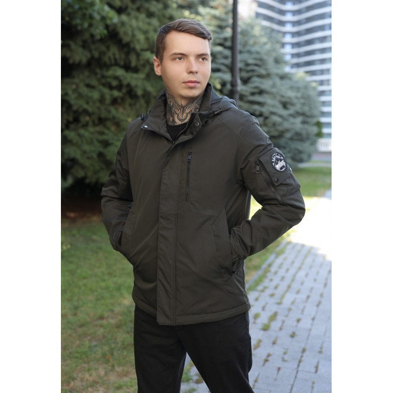 Куртка Bihor мужская демисезонная L–5XL (46–56), Турция, классическая,Коричневый, 5XL