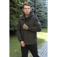 Куртка Bihor мужская демисезонная L–5XL (46–56), Турция, классическая,Хаки, 5XL