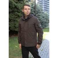 Куртка Bihor мужская демисезонная L–5XL (46–56), Турция, классическая,Коричневый, L