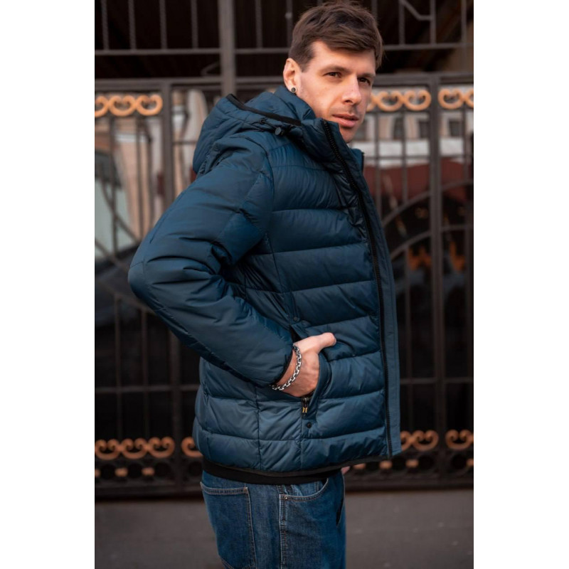 Куртка зимняя Bihor мужская теплая, Синий,4XL