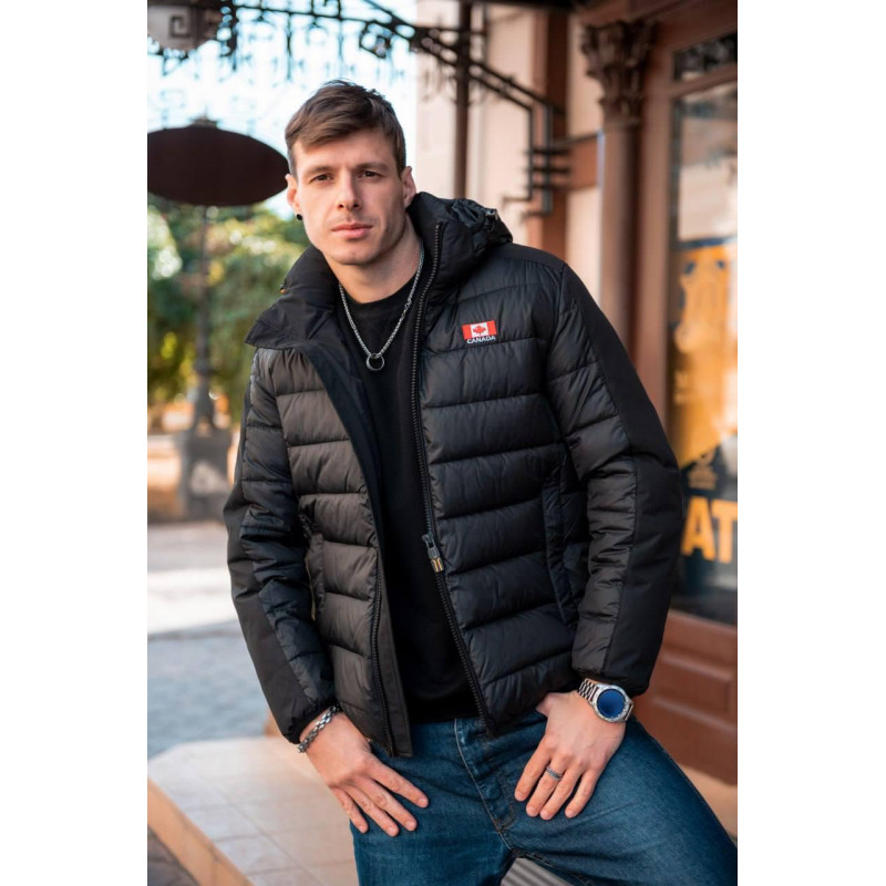 Куртка зимняя Bihor мужская теплая, Черный,XL