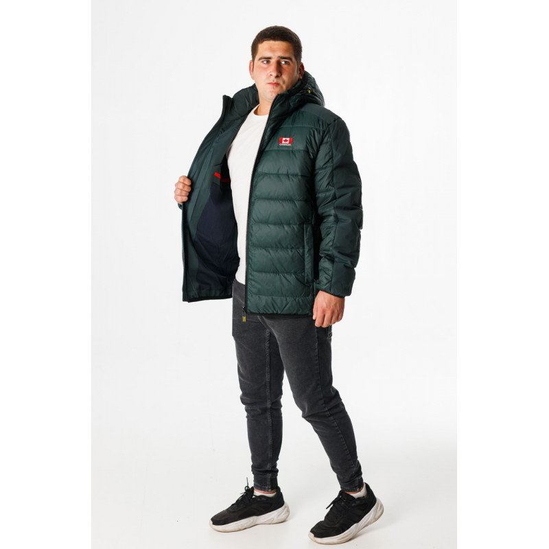 Куртка зимняя Bihor мужская теплая, Темно-зеленый,4XL