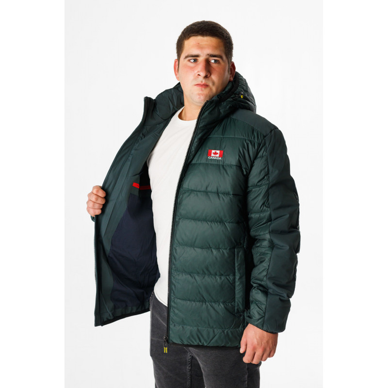 Куртка зимняя Bihor мужская теплая, Темно-зеленый,L