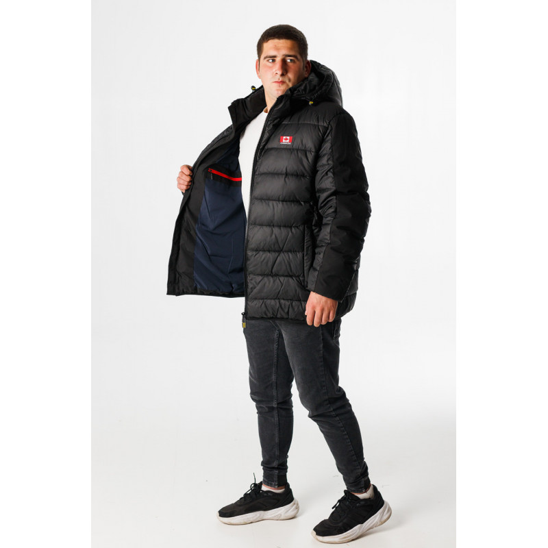 Куртка зимняя Bihor мужская теплая, Черный,XXXL