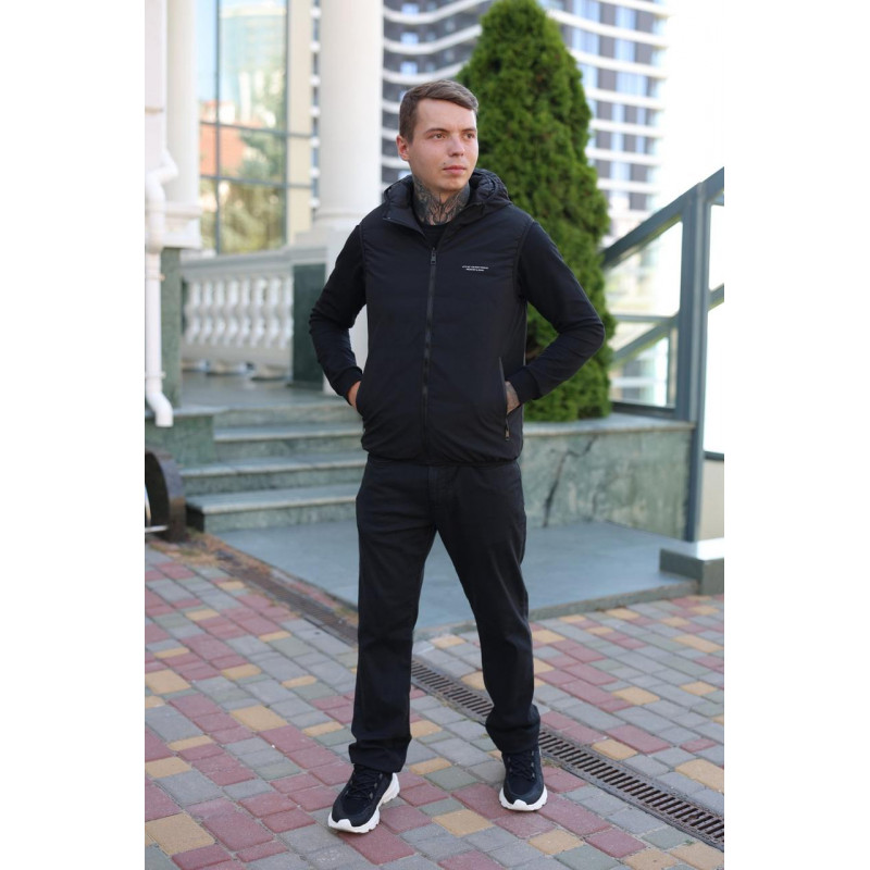 Жилет мужской Bihor двухсторонняя M-4XL , XXXL, Черный