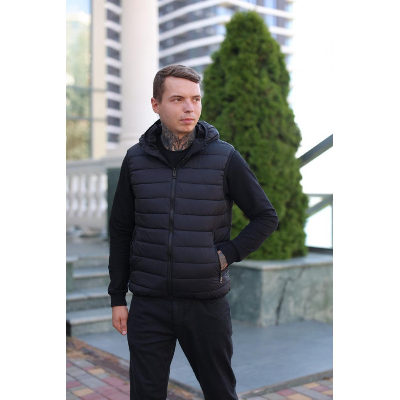 Жилет мужской Bihor двухсторонняя M-4XL , L, Черный