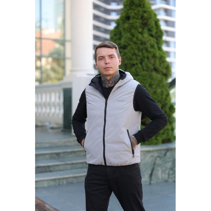 Жилет мужской Bihor двухсторонняя M-4XL , L, Черный