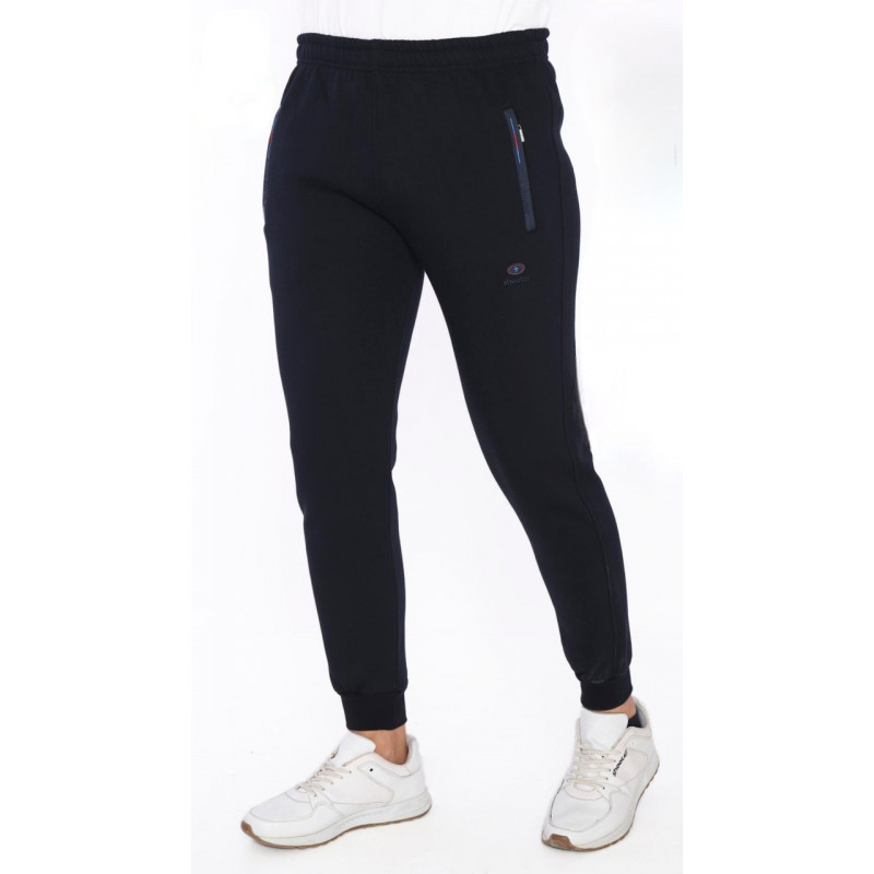 Брюки спортивные теплые Shooter мужские манжет большие размеры 2XL-6XL , 6XL, Черный